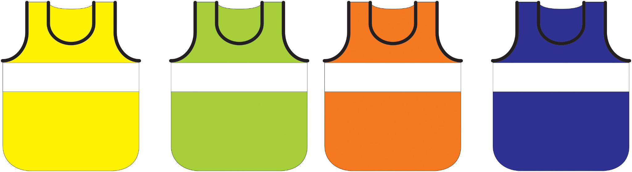 Leibchen mit bedruckbarem Brustbalken