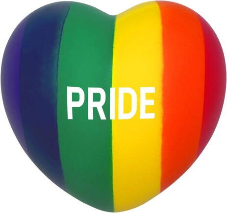 Regenbogen Anti-Stressball Herz