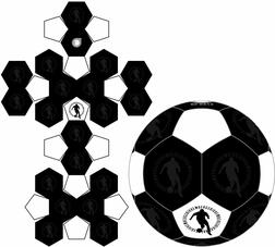 Schnittmuster 32 Panel Fußball Classic Design