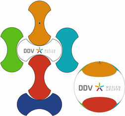 Schnittmuster Fußballl 6 Panel Design
