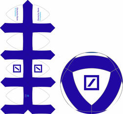 20 Panel  'X' Design Fußball