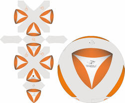 20 Panel  'X' Design Fußball
