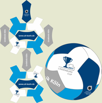 14 Panel Fußball 'Boomerang' Design