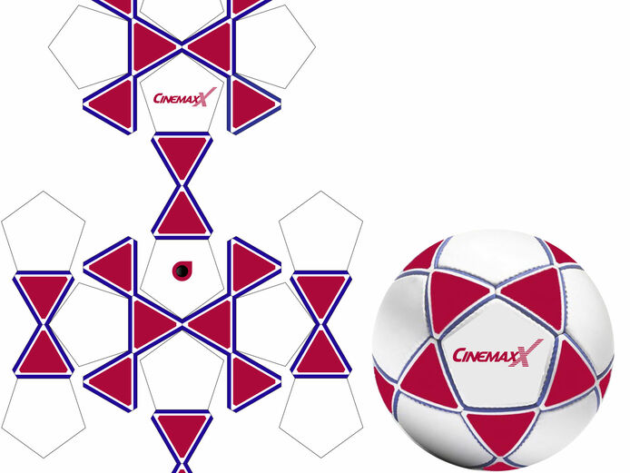 Star Shape Design - Fußball Schnittmuster - Fußbälle bedrucken