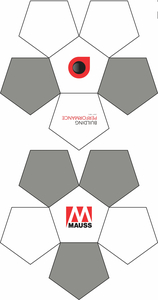 12 Panel Miniball Schnittmuster