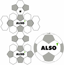 Mini Fußball 30 Panel Classic Schnittmuster Also