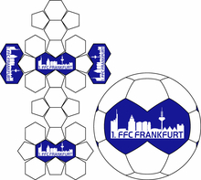 28 Panel Schnittmuster Clasic Design Ball