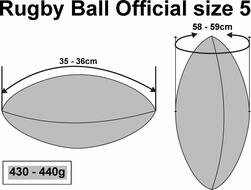 Rugby Ball Größe 5