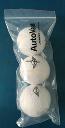 Zip-Beutel für 3 oder 4 Bälle