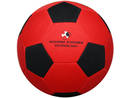 Pallone da calcio in neoprene rosso/nero