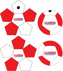 Neopren Ball Skizze 12 Panel