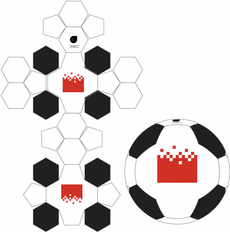 Neopren Fußball Skizze 26 Panel