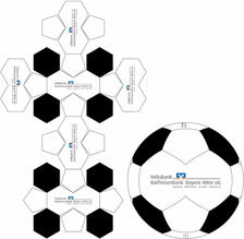 Neopren Fußball Skizze 26 Panel