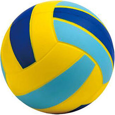PU Soft-Volleyball gelb/hellblau/dunkeblau