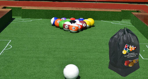 Billard Fußbälle mit Balltragesack