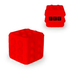 55mm Anti-Stresswürfel rot