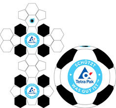 Schnittmuster Fußballl 26 Panel Penta Design