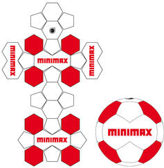 Schnittmuster 28 Panel Fußball Classic Design