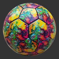 Fußball mit Digitaldruck als Werbeball
