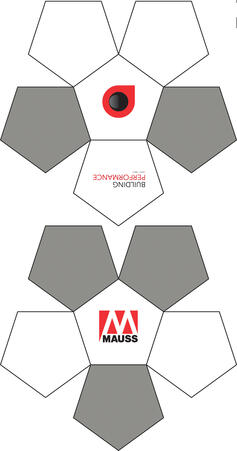 12 Panel Miniball Schnittmuster